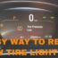 How to Rest Low Tire Pressure Light