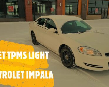 2009 Impala Tire Pressure Monitor Reset