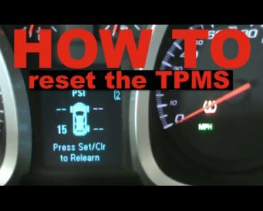How to Reset Service Tire Monitor System