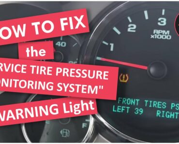 Service Tire Monitor System Reset